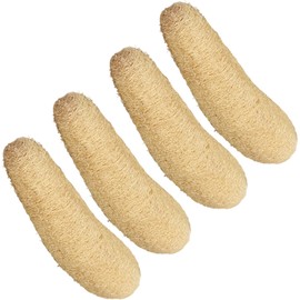 Loofah Espongiforme Orgánica 4 Pack 15‑20 cm – Esponja Natural para Baño y Hogar