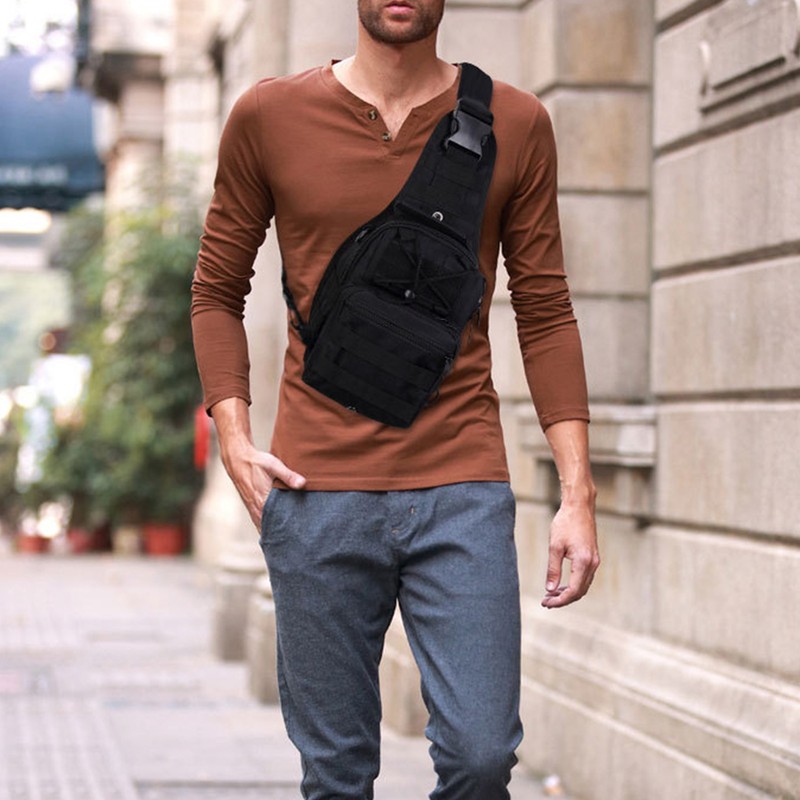 Men Chest Bag Oxford Cloth Sling Backpack Casual Shoulder Bag