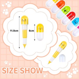 Piucrty Pens Children's Party Bag Children's Birthday Capsule Mini Ballpoint Pen 24 Pieces Useful Party Gifts School Small Gifts Give Aways Tombola Prizes Small Items for Goodies