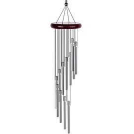 Nivofu Wind Chimes Outside,Metal Wind Chimes Garden 23 inches,Wind Chimes Decorative with 12 Aluminum Alloy Long Tubes for Your Patio, Garden,Balcony and Outdoor Home Decor Gift
