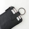Slip-On AZ Key Pouch, Solid Black, A-IAZ-4506, Genuine Leather, Key
