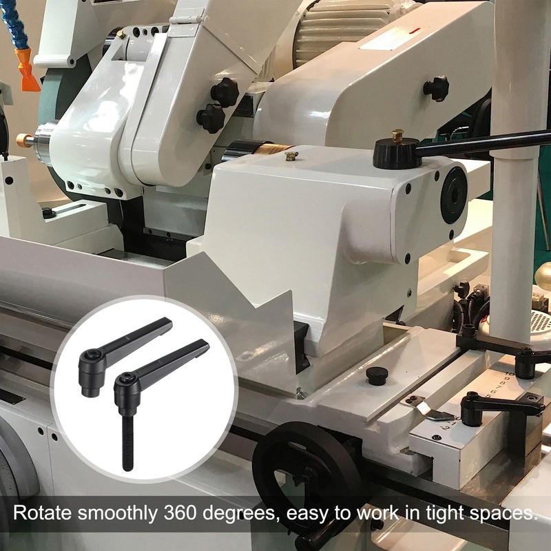 sourcing map 4pcs Clamping Lever Adjustable Handle Set Metric M8
