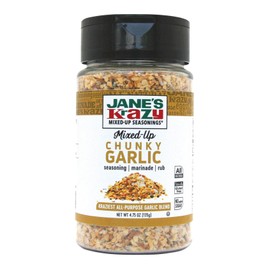 Jane's Krazy Chunky Mixed-Up Garlic Seasoning, 135 Grams (Packing may vary) (2 Pack)