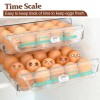 Double-drawer Refrigerator Egg Storage Box Can Keep Eggs Fresh Transparent