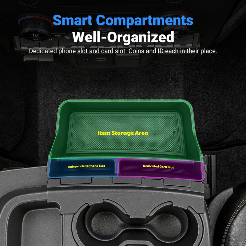 CZmenghe Center Console Hanging Organizer Compatible with 2019-2026 Chevy Silverado
