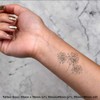 4 x 'Dandelion Clocks' Temporary Tattoos - Water Resistant, Skin-Safe,