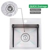 VALISY 15 x 15 Inch SUS304 Stainless Steel Square Topmount