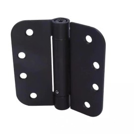 Everbilt 4 in. x 5/8 in. Matte Black Self Closing Door Closer Spring Hinge 28886