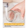 Rainforce 16 oz Mason Jars With Lids Regular Mouth 15