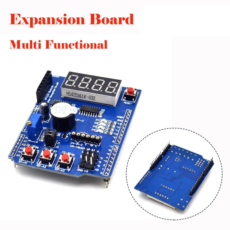 Multifunctional Expansion Board, Sensor Shield Module with 4 Digital Display,