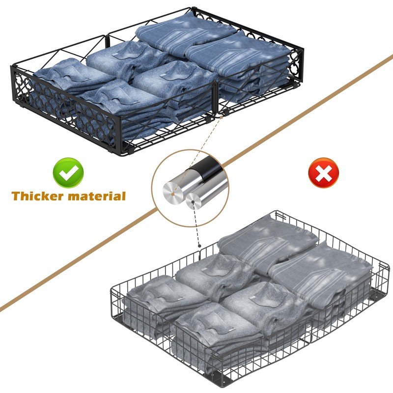 NADAMOO Under Bed Storage with Wheels, 2 Pack Rolling Under