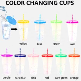 Yisituo 24oz color changing cups (10, Regenbogen)