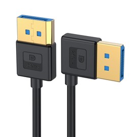 xiwai Ultrafine DisplayPort 1.4 Cable Right Angled 8K 4K 3.2ft/100cm, DP to DP Bi-Directional [UHD, 8K@60Hz, 4K@144Hz] Ultra-HD 32.4Gbps 90 Degree Extension Cord for Graphics Card Laptop Monitor