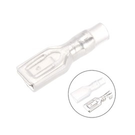 uxcell 100pcs 4.8mm Quick Splice Wire Terminals Female Spade Crimp Connector with Insulated Sleeve