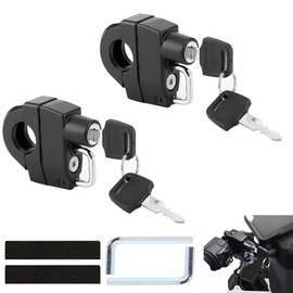 Motorcycle Helmet Lock, Motorcycle Helmet Padlock, Motorcycle Helmet Safety Lock, Handlebar Helmet Lock, Anti-Theft Helmet Safety Lock, Washers for Bumper