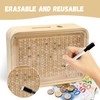 Wooden Money Box Money Box with Counter, Reusable Money Box