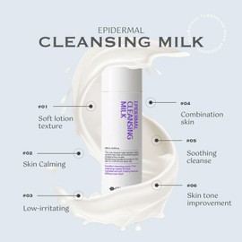 CELLBYCELL Epidermal Cleansing Milk | Creamy, Soft Cleanser Removes Makeup & Impurities Without Drying Out the skin | 200ml