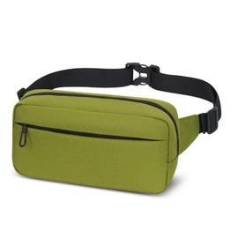Bum Bag Fanny Pack Men Women Large Capacity,Waterproof Bumbags with Adjustable Belt,Waist Bag for Outdoors Running Walking Hiking Jogging (Green)