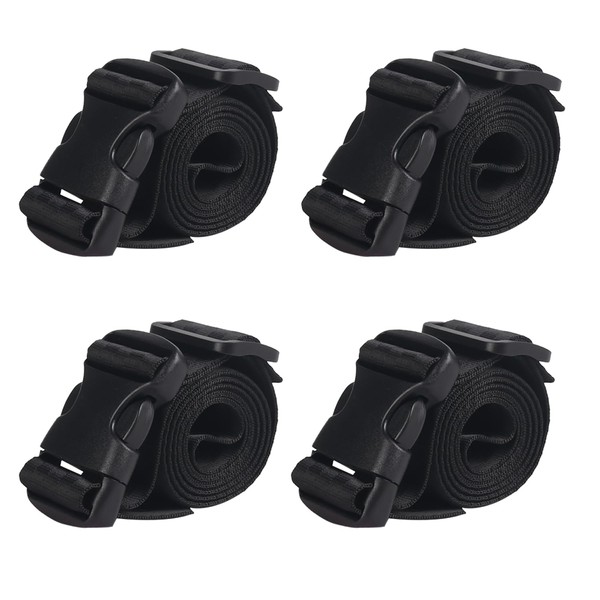 MAGARROW 1.5" Utility Luggage Straps with Buckle Adjustable, 4-Pack (Soft