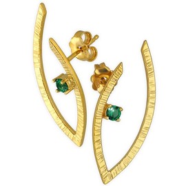 Handmade Ohrstecker aus Gold 925 Sterling Silber – Grün Sterlingsilber-Schmuck ohrringe zierliche minimalistische Ohrringe böser Blick-Ohrring Statement-Ohrring Weihnachtsgeschenk für sie