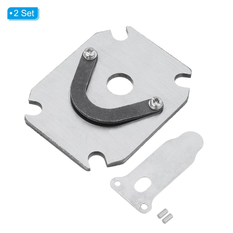 PATIKIL Air Compressor Valve Plate, 2 Set Metal Air Compressor