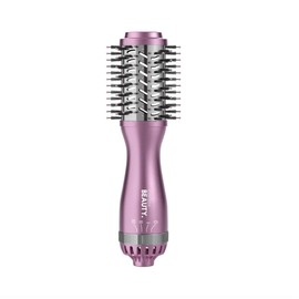 Cortex Beauty Mini Blowout Brush – Compact Hot Air Brush for Voluminous Hair – Lightweight Blow Dryer Brush with 360° Airflow, Oval Barrel & Multiple Heat Settings for Salon-Quality Styling - (Purple)