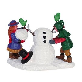 2006 Making A Friend Snowman Christmas Village Figurine