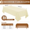 Teruntrue 10 Packs Beige Polyester Tablecloth 60 x 102 inch