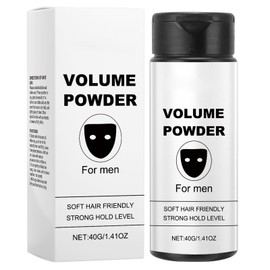 Volume Powder for Men,Texture Powder, Hair Styling Powder, Instantly Adds Texture & Volume, Easy to Apply and Carry, Natural Ingredients Strong Hold, 40g