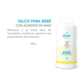 Sheló Nabel Talco Para Bebé Para El Cuidado Del Bebé - 100 g