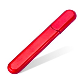 Lima de uñas, Lima de uñas de cristal prémium con funda, Limas para uñas naturales y acrílicas, ideal como regalo para hombre y mujer, Roja