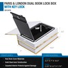 Barska Portable Diversion Dual Book Safe Concealed Lock Box for