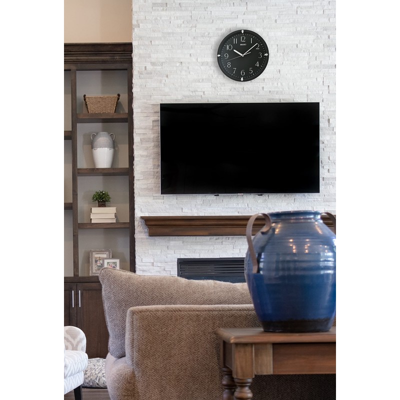 Seiko Kuota Wall Clock, Black