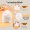 lahnao 400Pcs Tea Bags Empty, 7x9/5.5x7cm Reusable Tea Bags, Spice