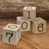 MIJOMA Yearly Countdown Calendar Cube Made of Wood - Permanent