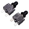 RKURCK 10 Amps Push Button Circuit Breakers, AC 125/250V DC