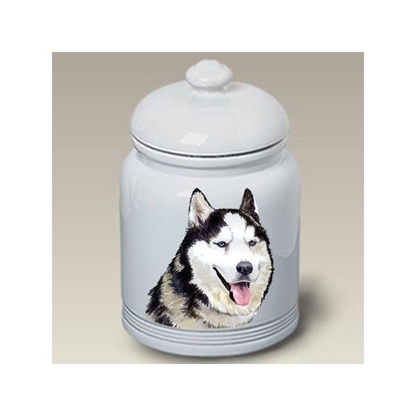 Best of Breed Siberian Husky Grey - Barbara Van Vliet Ceramic Treat Jars