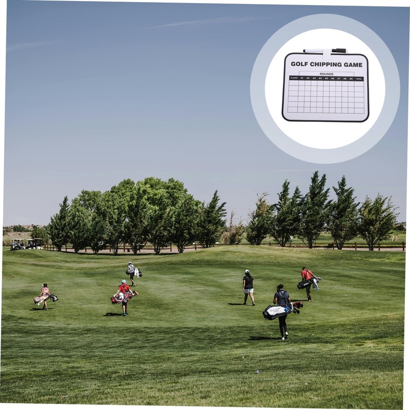 Kisangel Golf Scoreboard Erasable Plastic Clip Double-Sided Writing Board Golf