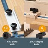 POWERTEC 71127 128 Piece Set T Track Knob Kit w/