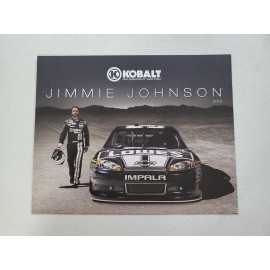 Lowe's 2012 JIMMIE JOHNSON CHAD KNAUS Kobalt Tools LOWE'S NASCAR DRIVER HERO Card 10x8