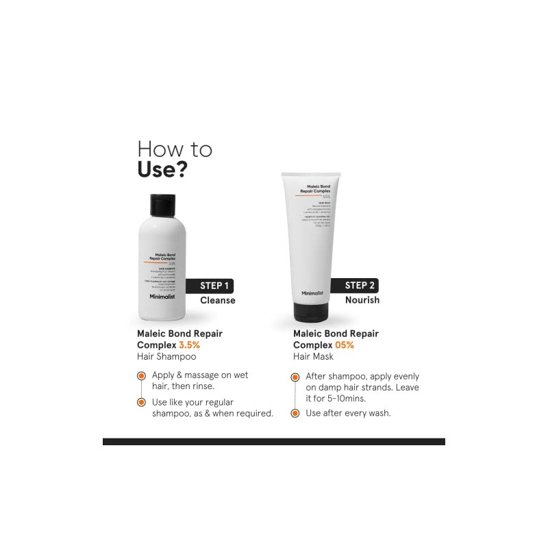 Champú para cabello dañado y encrespado | Complejo reparador de