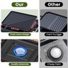 OGERY 2-Burner Foldable Camping Stove with Griddle (Textured & Smooth)