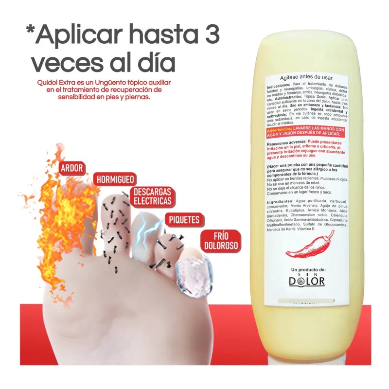 Kit 3 Quidol - Alivio Completo De Dolor De Diferentes