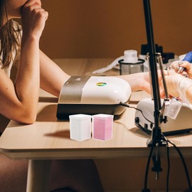 IMIKEYA Toallitas para Extensiones de Pestañas sin Pelusa Almohadillas Limpiadoras para Esmalte de Uñas 2 Cajas y Rosa para Manicura y Limpieza de Pegamento
