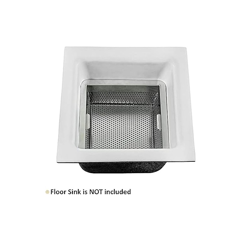 TrueCraftware- 8-1/2" x 8-1/2" x 3” Stainless Steel Floor Sink