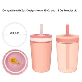 Tumbler Rubber Seal Replacement Compatible with Zak Designs Cup 12 & 15 Oz,Silicone Gasket O Ring Parts For Zak Water Bottle-6 Pack