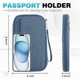 Passport Holder Family RFID Travel Document Organizer for Women Waterproof Passport Wallet Men Portable Case for Cards