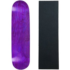 Moose Blank Skateboard Deck - Stained Purple - 8.0" Black Grip