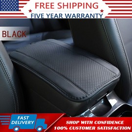Gearzaar Car Armrest Box Pad Center Console Mat Protector Cover Car Accessories Black US