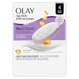 Olay Age Defying Beauty Bar Soap, 4 ct